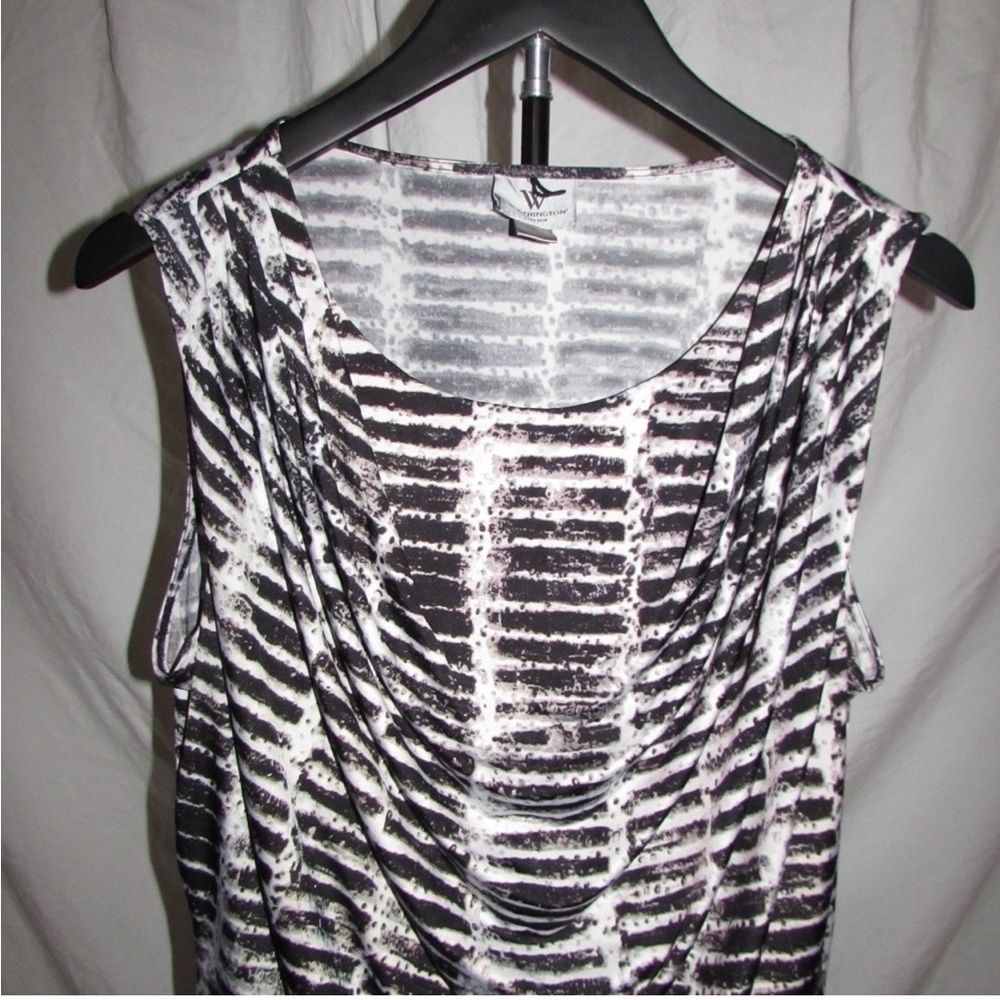 MWorthington Black and White Striped Blouse - Picture 3 of 4